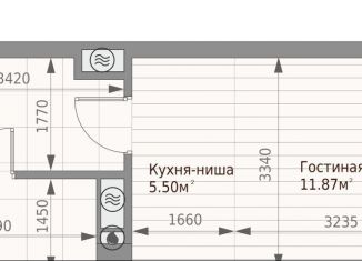Продается квартира студия, 27.5 м2, Казань