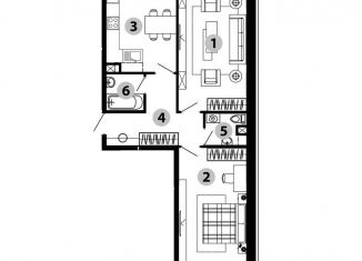 Продажа 2-комнатной квартиры, 61.3 м2, Звенигород