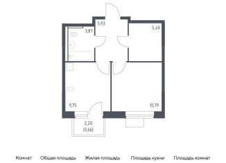 Однокомнатная квартира на продажу, 36.5 м2, Москва, САО, жилой комплекс Молжаниново, к5