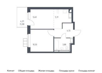 Продажа однокомнатной квартиры, 35.2 м2, Москва
