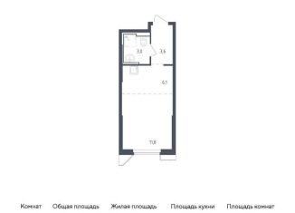 Квартира на продажу студия, 24.2 м2, Московская область, жилой комплекс Спутник, 21