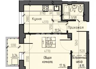Продается 1-комнатная квартира, 41.4 м2, Красноярский край, Северное шоссе, 50А