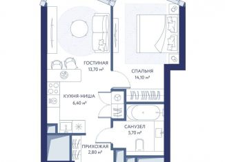 Продаю двухкомнатную квартиру, 42.7 м2, Москва, ЗАО, 1-й Сетуньский проезд, вл8
