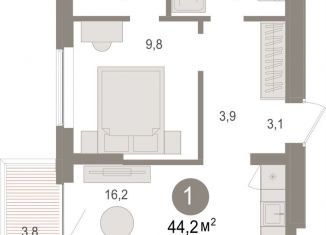 Продам 2-комнатную квартиру, 44.2 м2, Новосибирская область