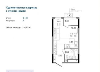 Квартира на продажу студия, 26.9 м2, Ижевск