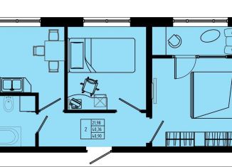 Продажа 2-ком. квартиры, 40.9 м2, Ленинградская область