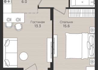 Продается 2-комнатная квартира, 45.6 м2, Пермский край