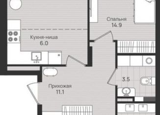 Трехкомнатная квартира на продажу, 70.1 м2, Пермь