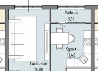 Продажа 1-комнатной квартиры, 45.9 м2, Грозный, улица Нурсултана Абишевича Назарбаева, 5