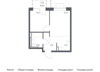 Продам 1-комнатную квартиру, 35.3 м2, Московская область, жилой комплекс Прибрежный Парк, 10.1