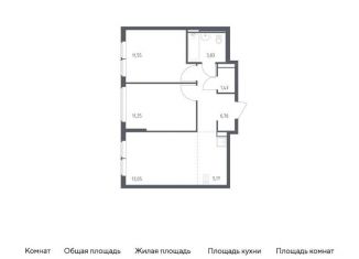 Продажа 2-комнатной квартиры, 53 м2, Москва, жилой комплекс Остафьево, к20