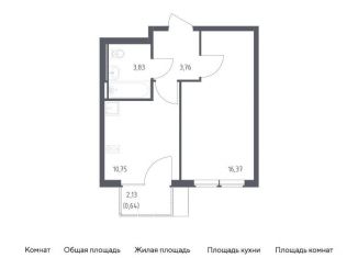 Однокомнатная квартира на продажу, 35.4 м2, Москва, жилой комплекс Остафьево, к20