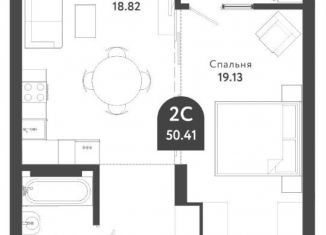 Продам двухкомнатную квартиру, 50.4 м2, Москва, улица Лескова, 1, район Бибирево