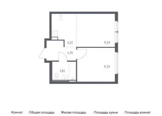 Продаю 1-ком. квартиру, 37.2 м2, Москва, жилой комплекс Остафьево, к20