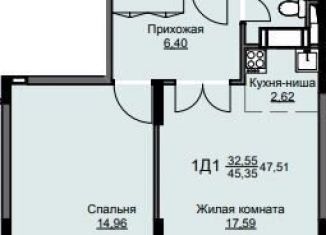 Продается 1-комнатная квартира, 47.5 м2, Щёлково, жилой комплекс Соболевка, к8