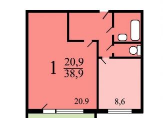 Сдается 1-ком. квартира, 38.9 м2, Москва, Лухмановская улица, метро Лухмановская