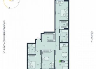 Продаю 3-комнатную квартиру, 118.1 м2, Екатеринбург, метро Ботаническая, Машинная улица, 1В/2