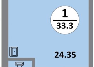 Продажа квартиры студии, 33.9 м2, Красноярский край, Соколовская улица, 52