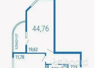 Продам 1-комнатную квартиру, 44 м2, посёлок Краснодарский, посёлок Краснодарский, 66к2, ЖК Параллели