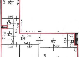 3-комнатная квартира на продажу, 98 м2, Санкт-Петербург, Смоленская улица, 11к2, ЖК Галант