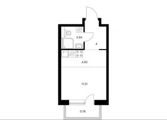 Продается квартира студия, 23.9 м2, Москва, Берёзовая аллея, 17к2, ЖК Грин Парк