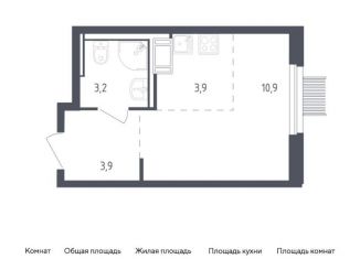 Продается квартира студия, 21.9 м2, Московская область, жилой комплекс Мытищи Парк, к4.2