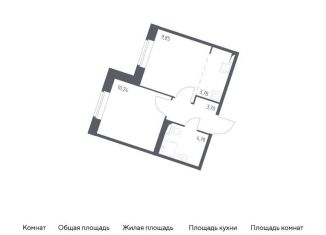 Однокомнатная квартира на продажу, 31.8 м2, посёлок Песочный