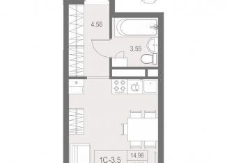 Продам квартиру студию, 23.1 м2, Санкт-Петербург, метро Елизаровская