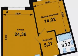 Продажа 1-комнатной квартиры, 47.5 м2, Кстово