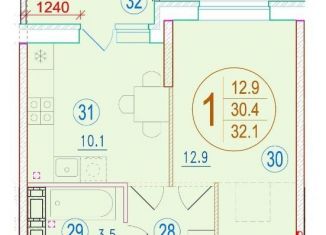 Продаю 1-комнатную квартиру, 32.1 м2, Ростов-на-Дону, ЖК Западная Резиденция, жилой комплекс Западная Резиденция, лит9