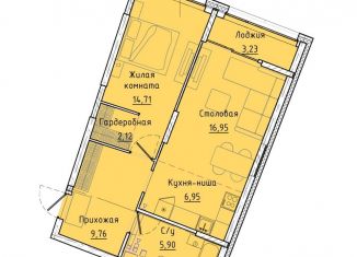 Продается 1-комнатная квартира, 58 м2, Екатеринбург, Машинная улица, 1В/3, ЖК Клевер Парк