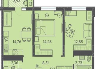 Продажа 2-комнатной квартиры, 57.2 м2, Краснодар, Прикубанский округ