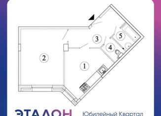 Продажа 1-комнатной квартиры, 45.4 м2, Санкт-Петербург, ЖК Юбилейный Квартал
