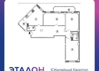 Продается 3-комнатная квартира, 107.8 м2, Санкт-Петербург, ЖК Юбилейный Квартал