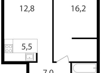 Продается двухкомнатная квартира, 45.6 м2, Москва, станция Гражданская, жилой комплекс Петровский Парк 2, к1