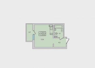 Продается квартира студия, 24.8 м2, городской посёлок Новоселье