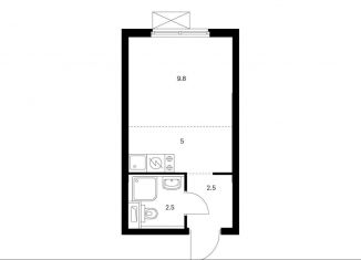 Продам квартиру студию, 19.8 м2, Одинцово, жилой комплекс Одинцово-1, к1.25.2