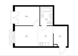 Продам 2-комнатную квартиру, 40.9 м2, Москва, метро Спартак, Волоколамское шоссе, 71/13к1