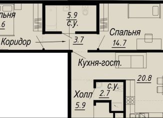 Продам двухкомнатную квартиру, 68.1 м2, Санкт-Петербург, муниципальный округ Аптекарский Остров