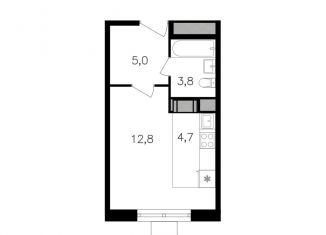 Продам квартиру студию, 26.3 м2, Москва, район Щукино