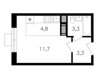 Продаю квартиру студию, 23.1 м2, Москва, район Щукино