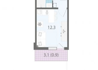 Продам квартиру студию, 18.7 м2, Санкт-Петербург, ЖК Цветной Город