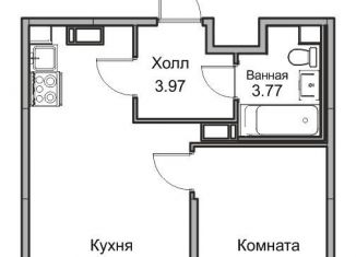 Продажа двухкомнатной квартиры, 33.7 м2, Санкт-Петербург, метро Беговая