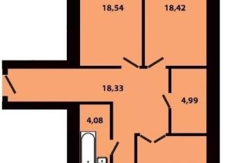 Продается трехкомнатная квартира, 104 м2, Красноярск, Железнодорожный район