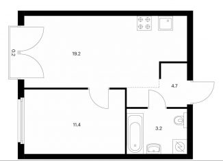 Продам 1-комнатную квартиру, 38.7 м2, Москва, ЖК Барклая 6