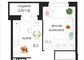 Продам однокомнатную квартиру, 31.6 м2, Пермь, Кузнецкая улица, 43В, Мотовилихинский район