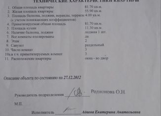 Продажа трехкомнатной квартиры, 87 м2, Челябинск, улица Героя России Молодова, 8, Курчатовский район