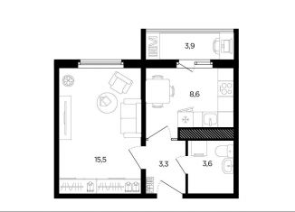 Продажа 1-комнатной квартиры, 32.2 м2, Ростов-на-Дону, ЖК Пятый Элемент