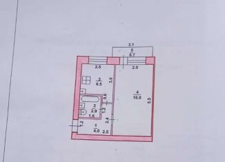 1-ком. квартира на продажу, 29.4 м2, Давлеканово, Молодёжная улица, 8/2