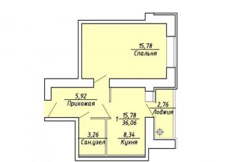 Продается 1-ком. квартира, 36.1 м2, Рязанская область, Михайловское шоссе, 234к1